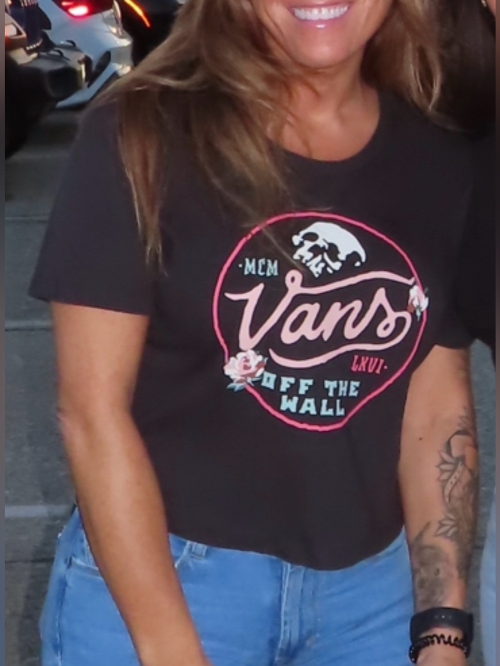 Vans Off The Wall Black Crop Top